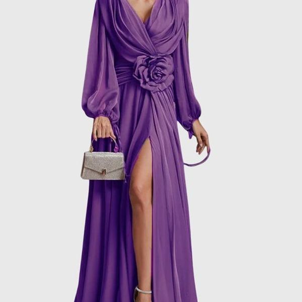 שמלת מקסי שיפון אלגנטית של ליאור