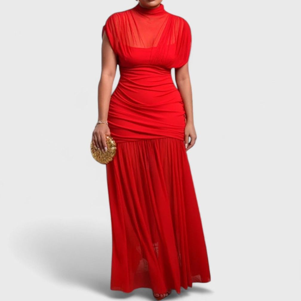 שמלת סריג בצבע חום של טליה