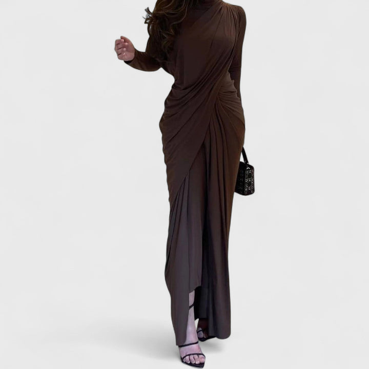 שמלת מקסי אסימטרית של ליאור