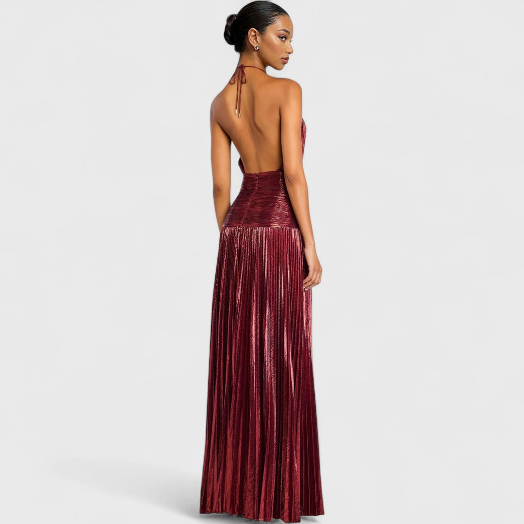 שמלת מקסי מטאלית של מאיה