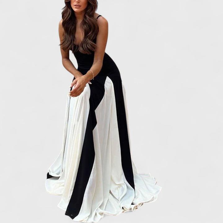 שמלת מקסי טול עם פאנלים של טליה