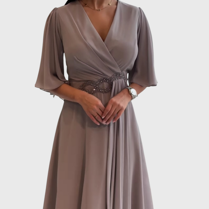 שמלת מקסי שיפון של שירה