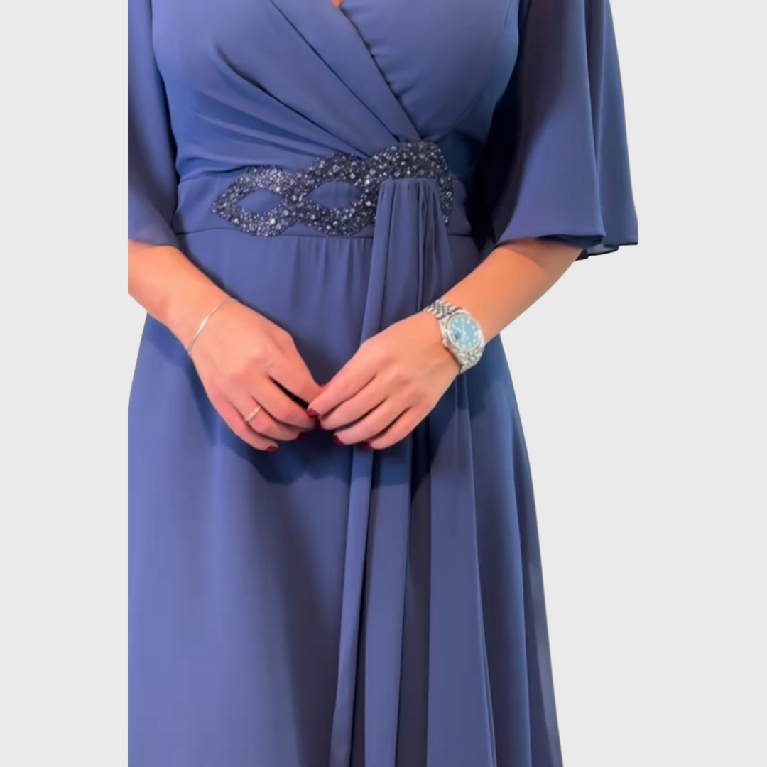 שמלת מקסי שיפון של שירה