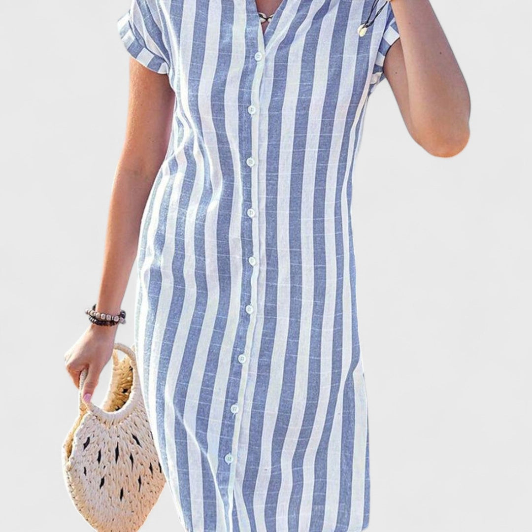 שמלת מידי מפוספסת של ליאורה