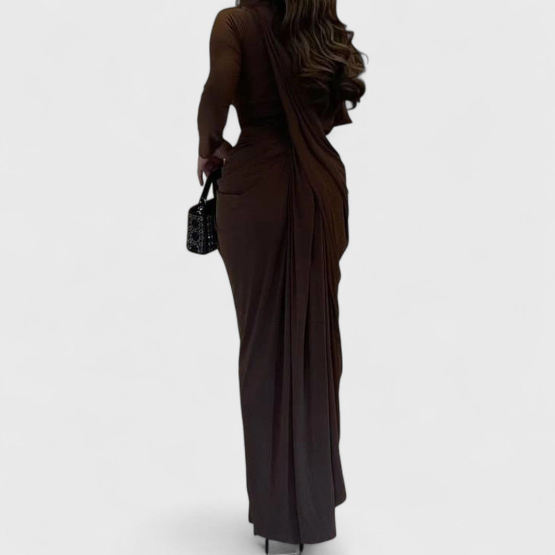 שמלת מקסי אסימטרית של ליאור