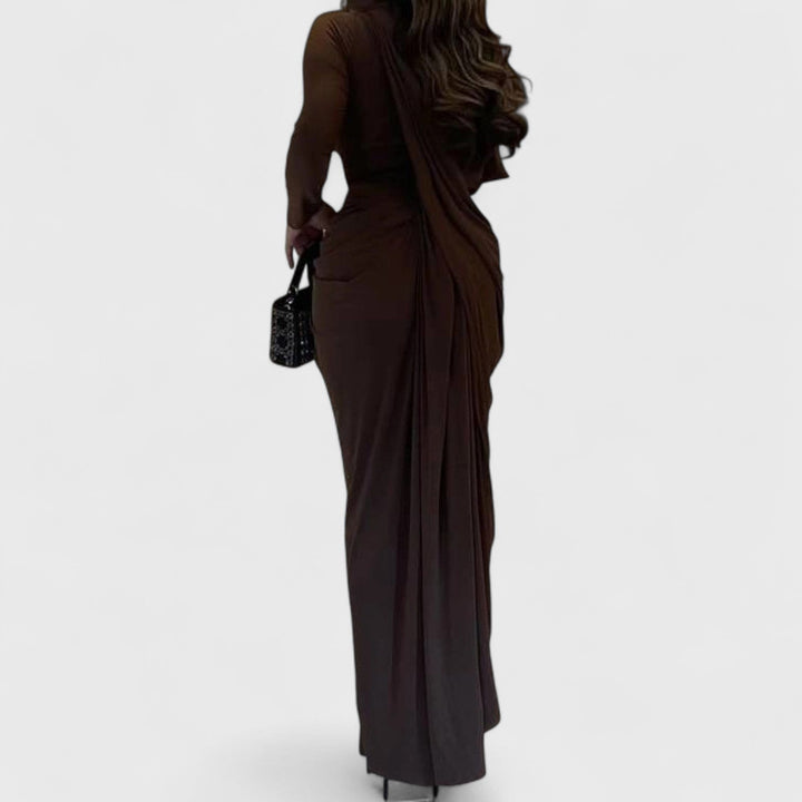 שמלת מקסי אסימטרית של ליאור