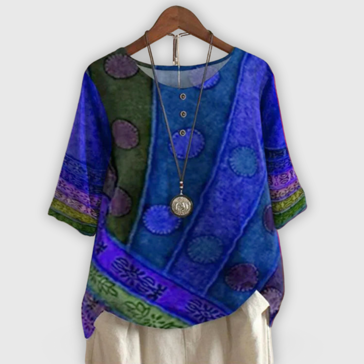 טופ בוהו צבעוני מעיין