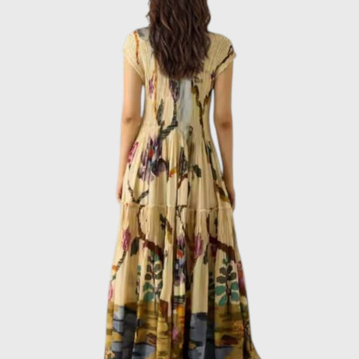 שמלת מקסי קפלים רבקה