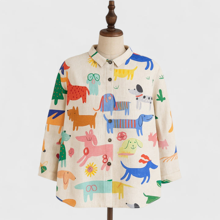 חולצה מודפסת מסוגננת של Noa