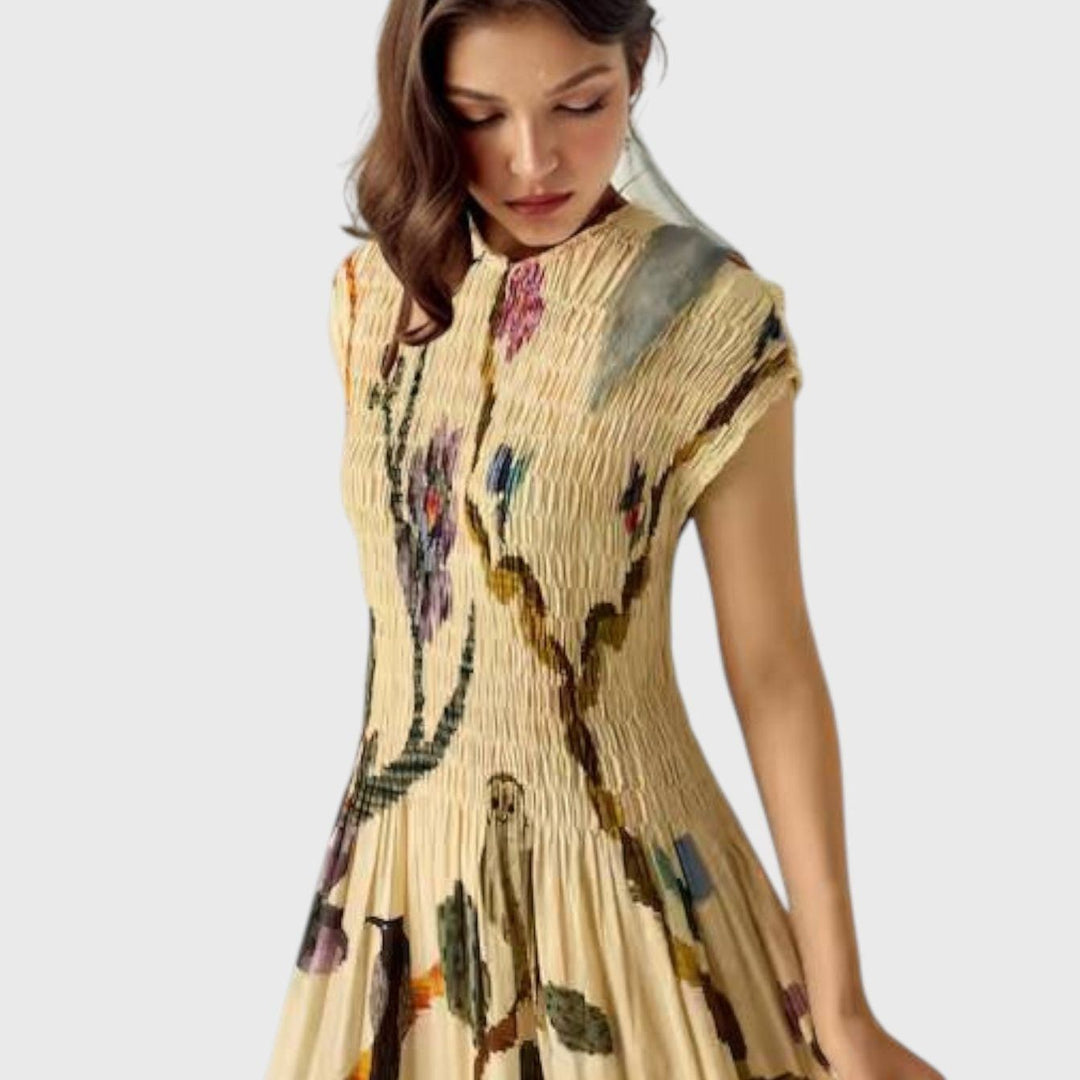 שמלת מקסי קפלים רבקה