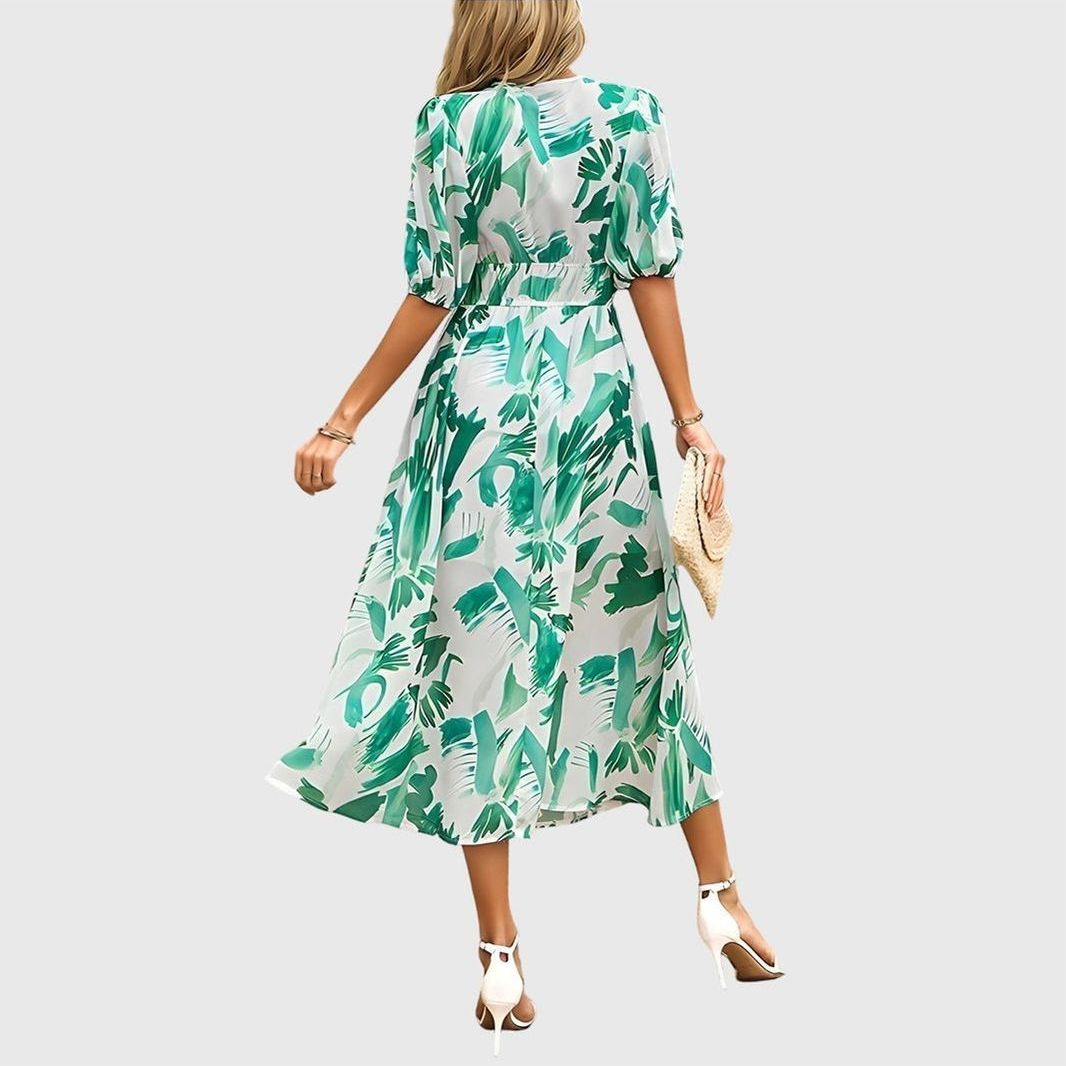 שמלת מקסי עם הדפס פרחוני של עדן