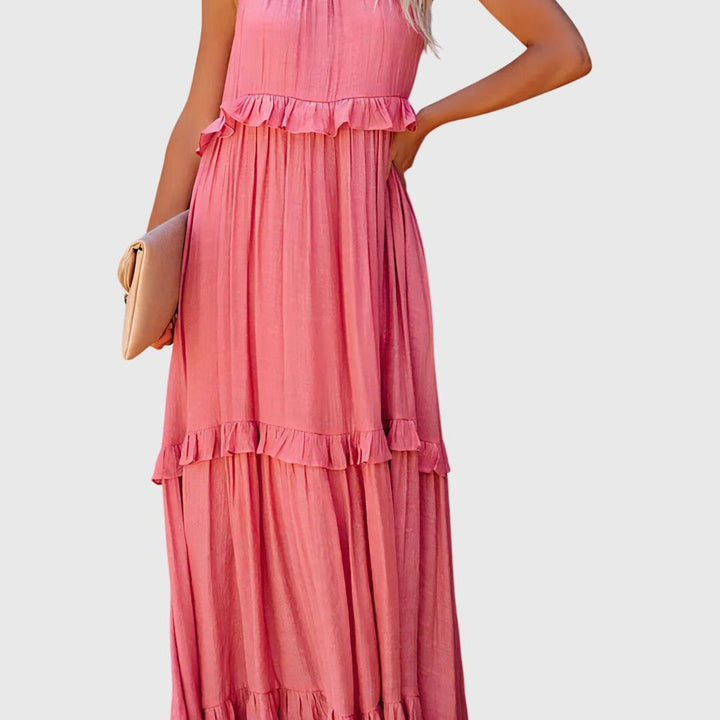 שמלת מקסי עם קפלים של Eden Breeze