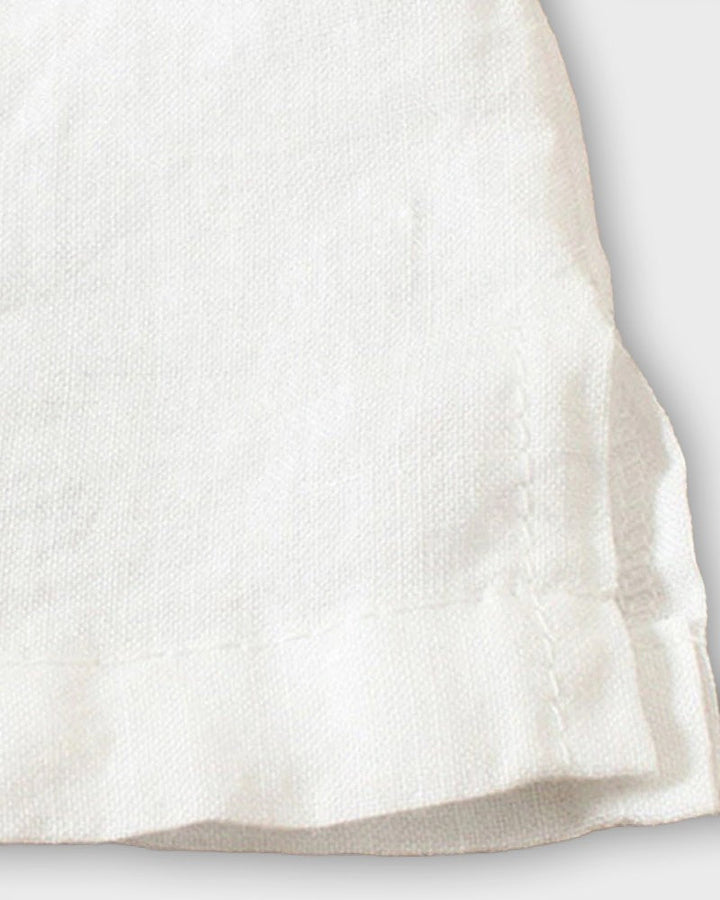 חולצת כותנה אלגנטית עם שרוולים קצרים