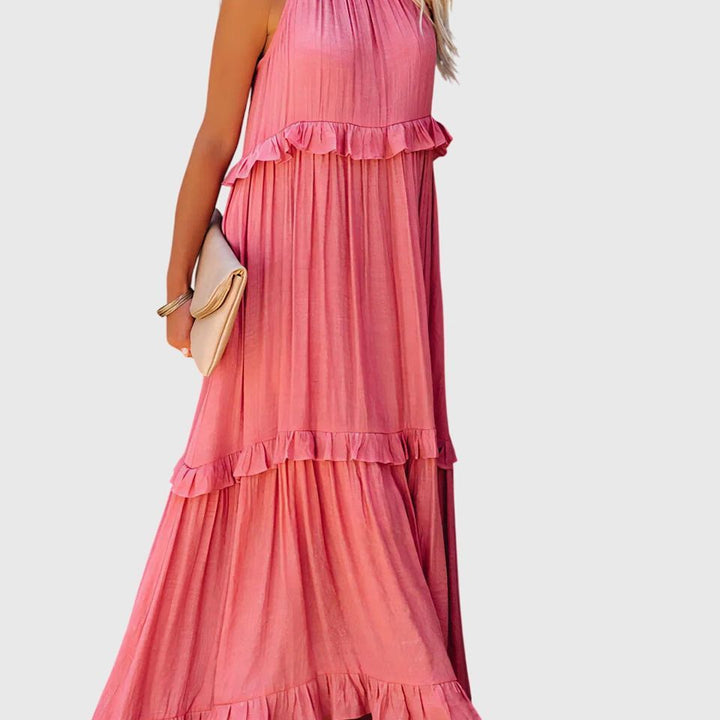 שמלת מקסי עם קפלים של Eden Breeze