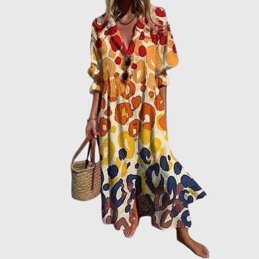 שמלת מקסי בוהמית של Leah Luxe