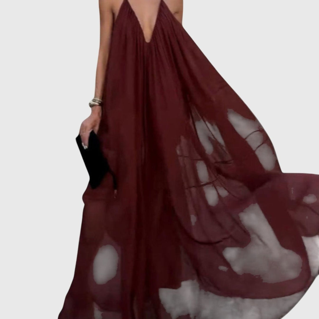 שמלת מקסי שיפון