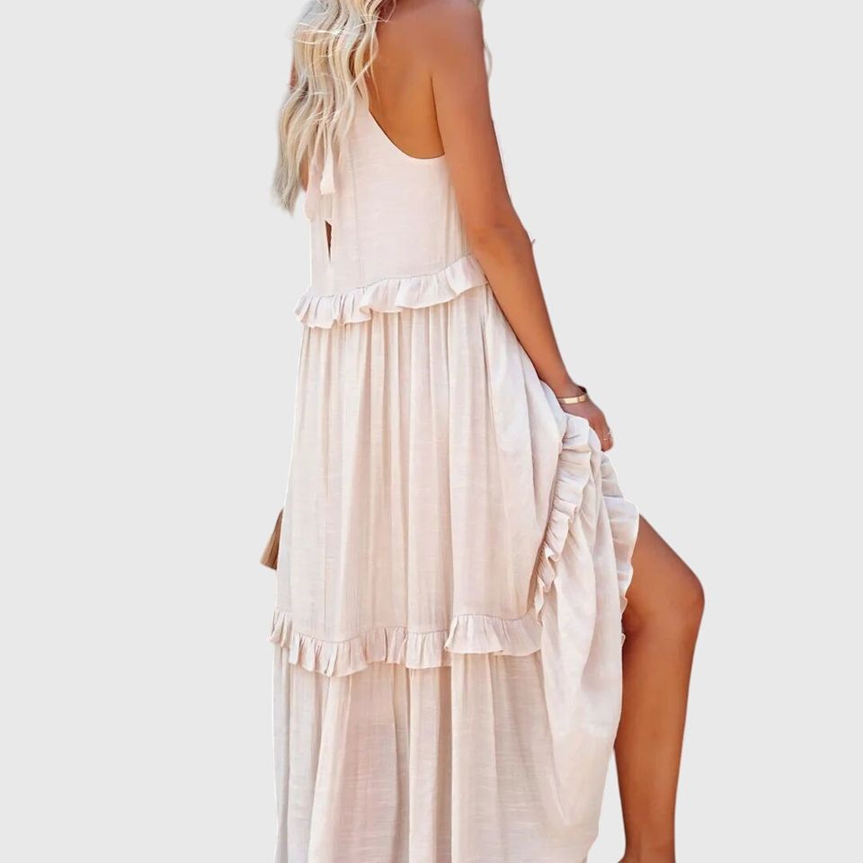 שמלת מקסי עם קפלים של Eden Breeze