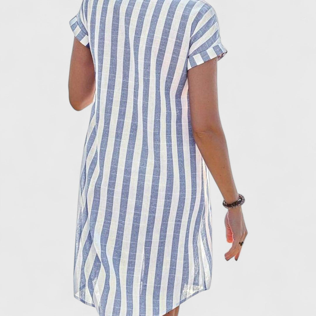 שמלת מידי מפוספסת של ליאורה