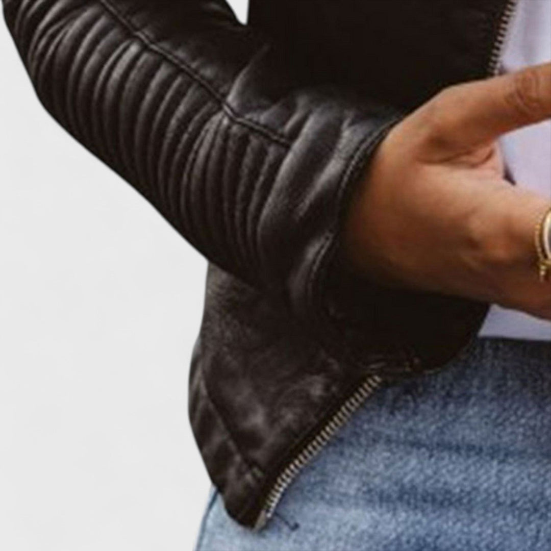 מעיל עור יארה