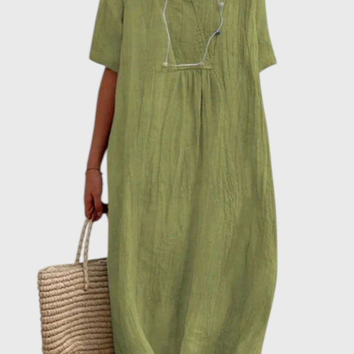 שמלת מידי בגזרה נינוחה של יעל