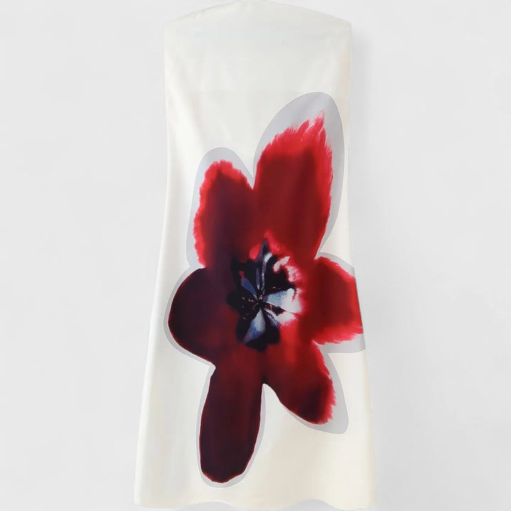 שמלת הדפס ללא גב של טליה