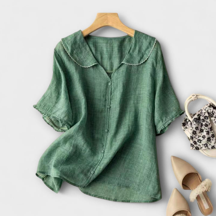 חולצת פשתן ברנדה קלילה ואוורירית