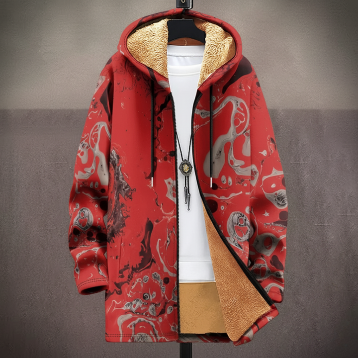 קרדיגן סקארלט בעיצוב אמנותי ונוח