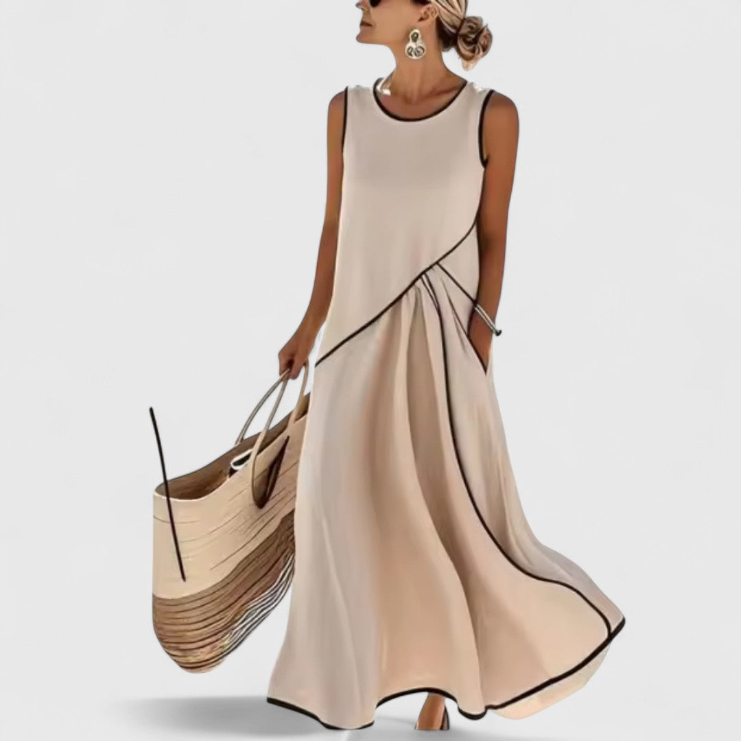 שמלת מידי מפוספסת של נטע