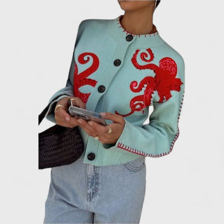 קרדיגן סרוג של Gal Octopus