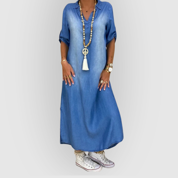 שמלת מקסי ג'ינס של Lea