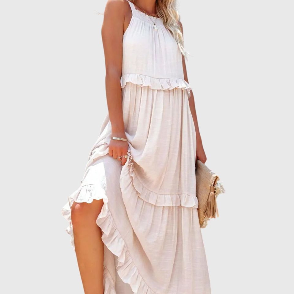 שמלת מקסי עם קפלים של Eden Breeze