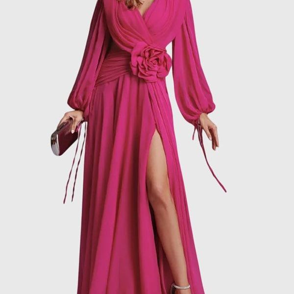 שמלת מקסי שיפון אלגנטית של ליאור