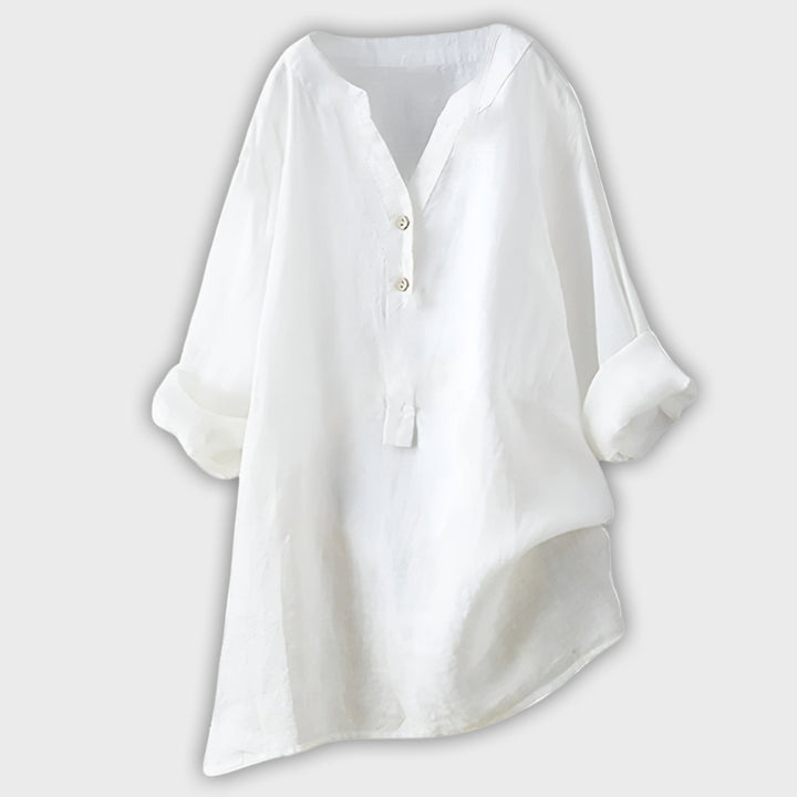 חולצת פשתן רפויה לקיץ נעים