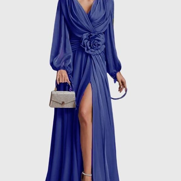 שמלת מקסי שיפון אלגנטית של ליאור