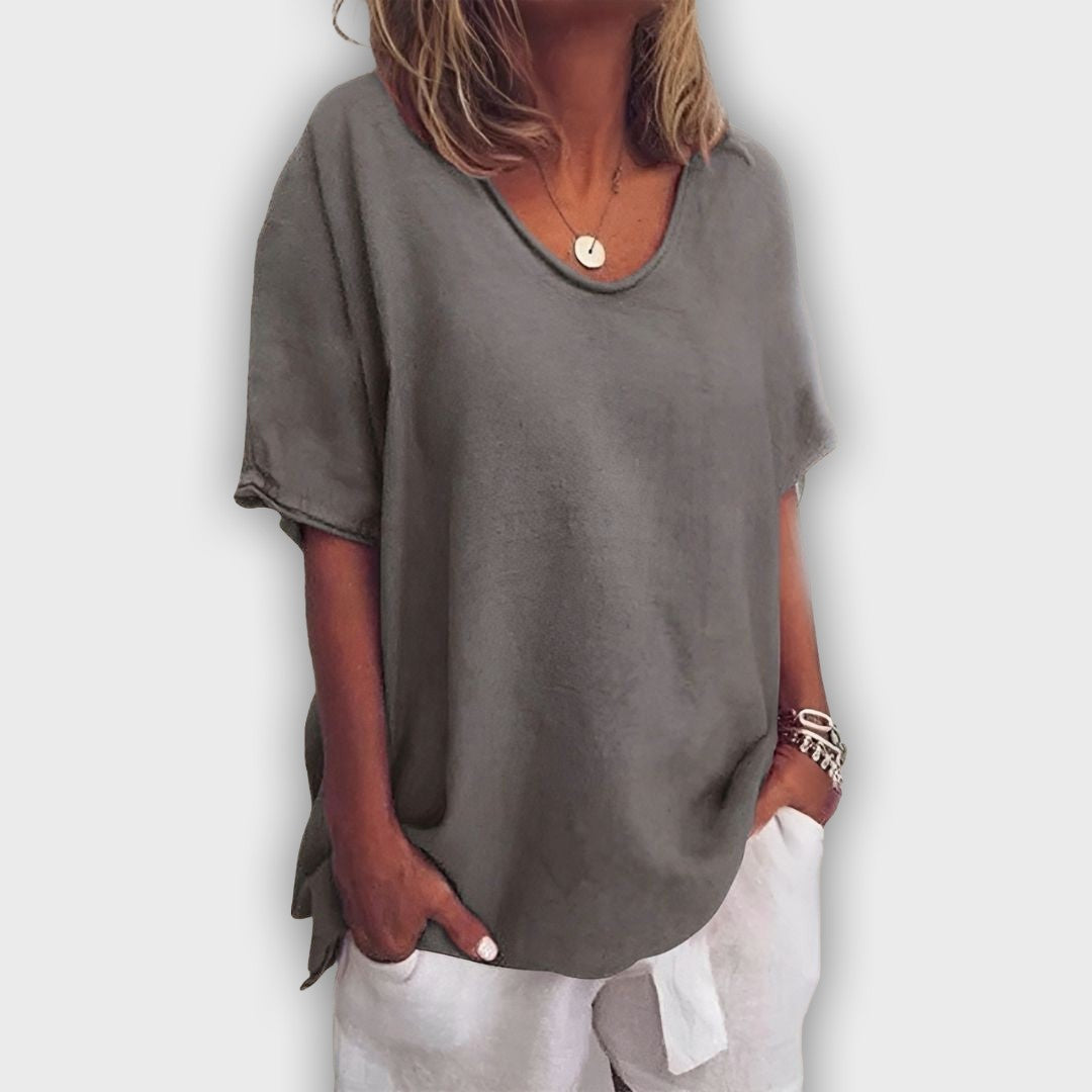 חולצת סאלי נוחה ואלגנטית לכל אירוע