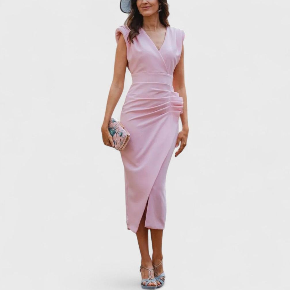 שמלת מידי עם שוליים של אדי