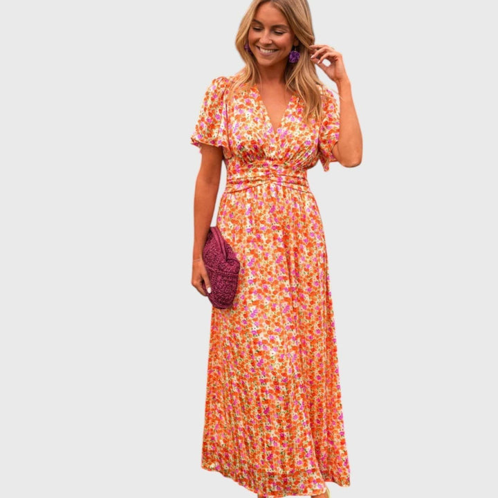 שמלת פרחונית של אמלי