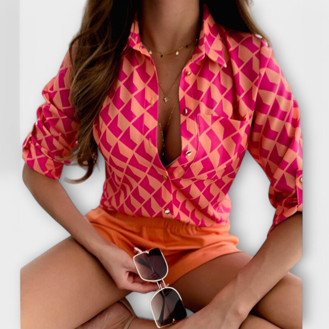 חולצה קלאסית עם צווארון אלגנטי ונוחות יומיומית